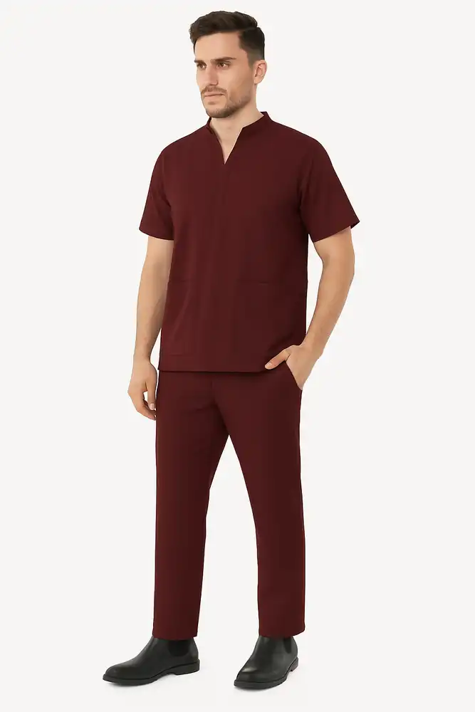 Mandarin Neck Mens Scrub